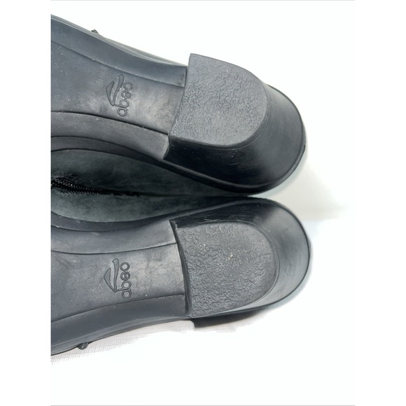 Abeo B.I.O Womens Rikki Black Leather Zip Loafer Bootie Shoes Sz 9.5M Comfort - Picture 12 of 16